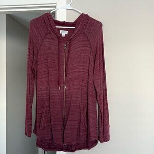 Cute, soft zip up jacket!